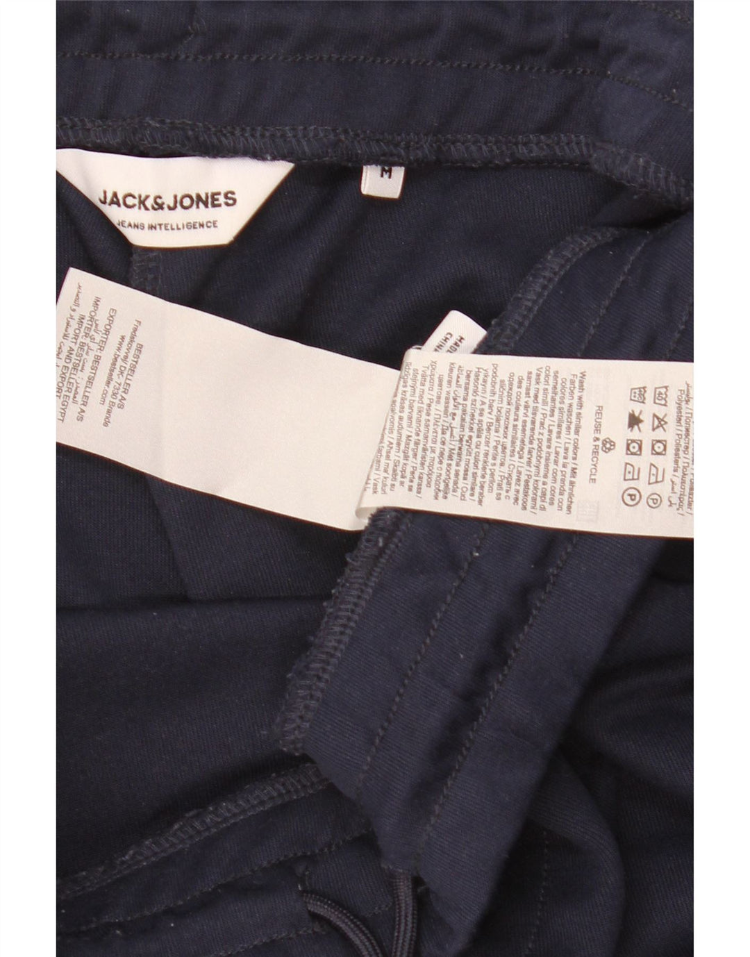 Pantaloni de trening Jack & Jones pentru bărbați, poliester mediu bleumarin