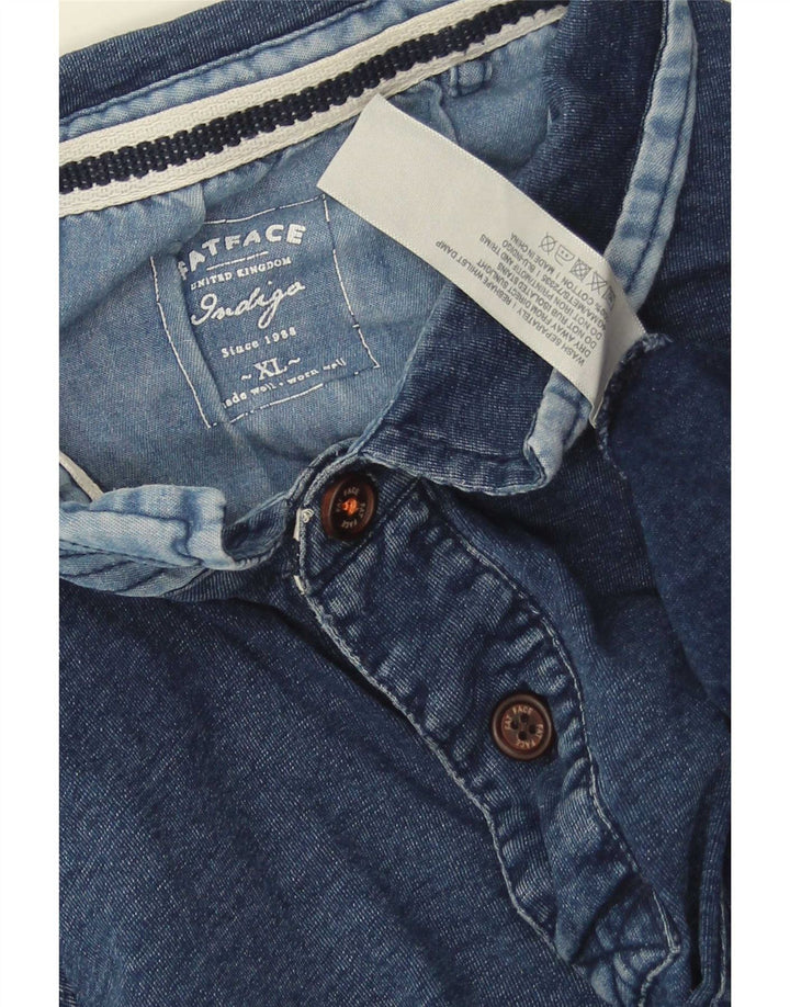 Tricou polo pentru bărbați Fat Face XL Bumbac bleumarin