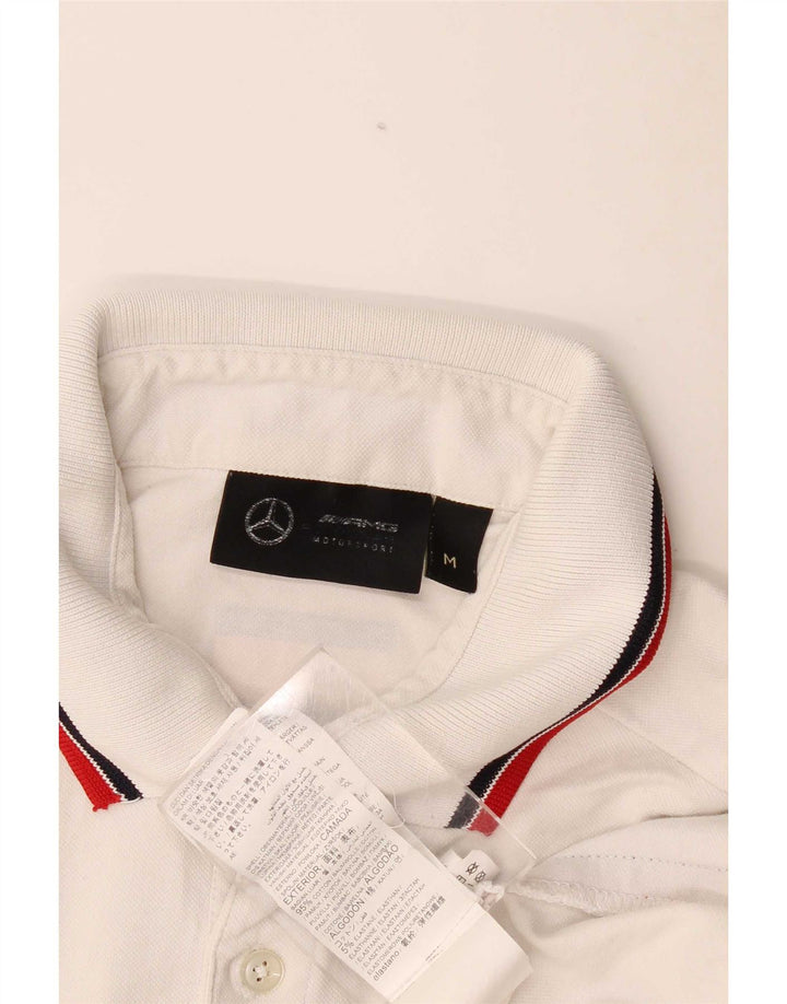 Tricou polo vintage pentru bărbați, bumbac cu dungi albe medii