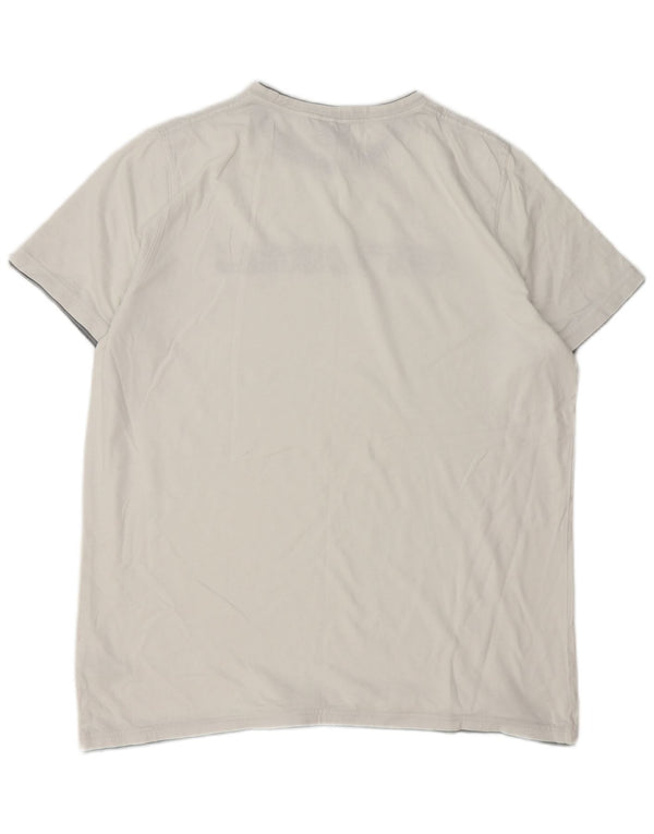 Tricou grafic pentru bărbați Animal Top mare, alb, bumbac