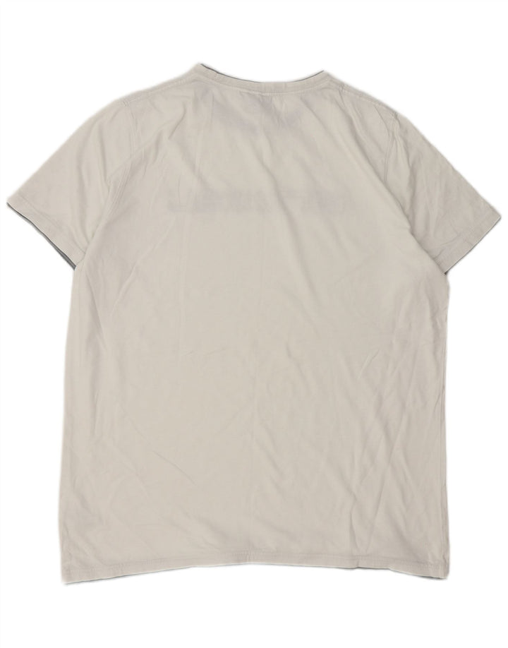 Tricou grafic pentru bărbați Animal Top mare, alb, bumbac