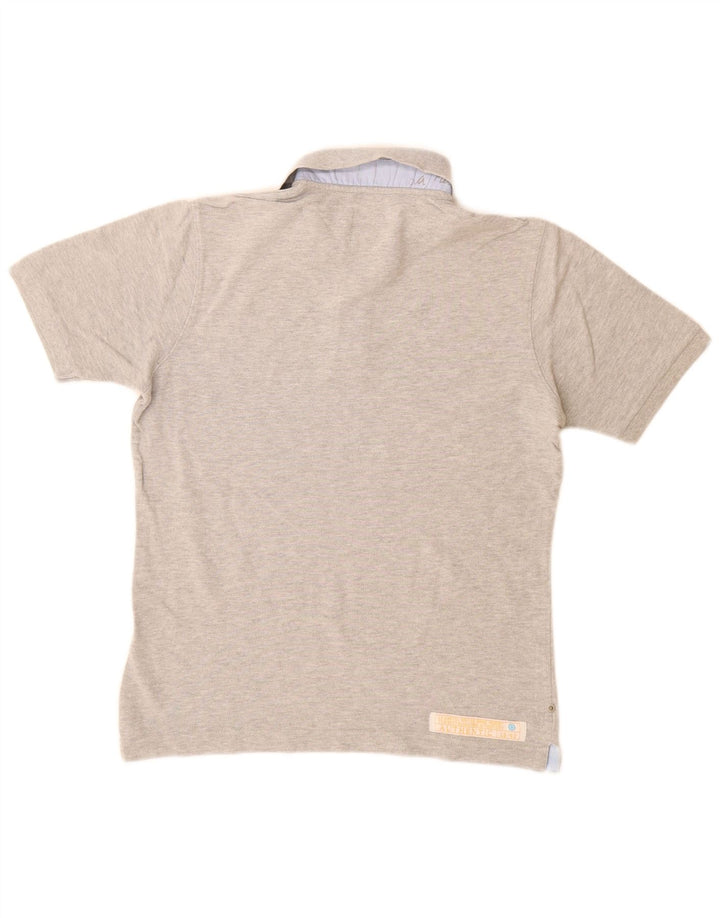 Tricou polo La Martina pentru bărbați, bumbac gri mic