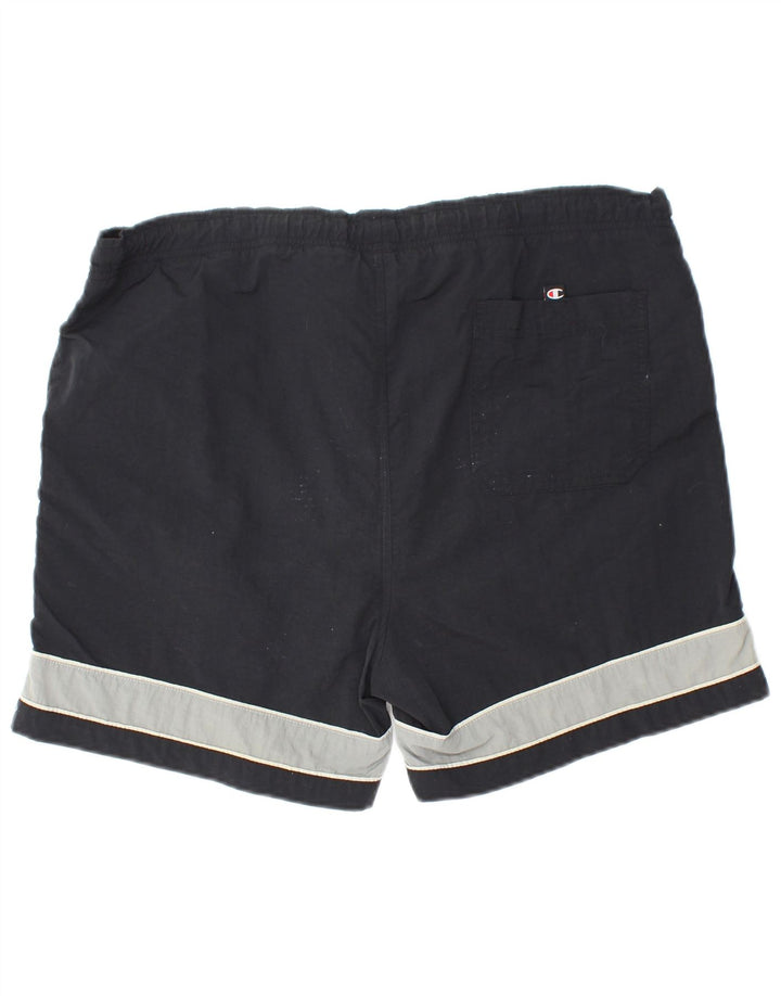 Pantaloni scurți sport pentru bărbați CHAMPION, mari, negru, poliamidă color bloc