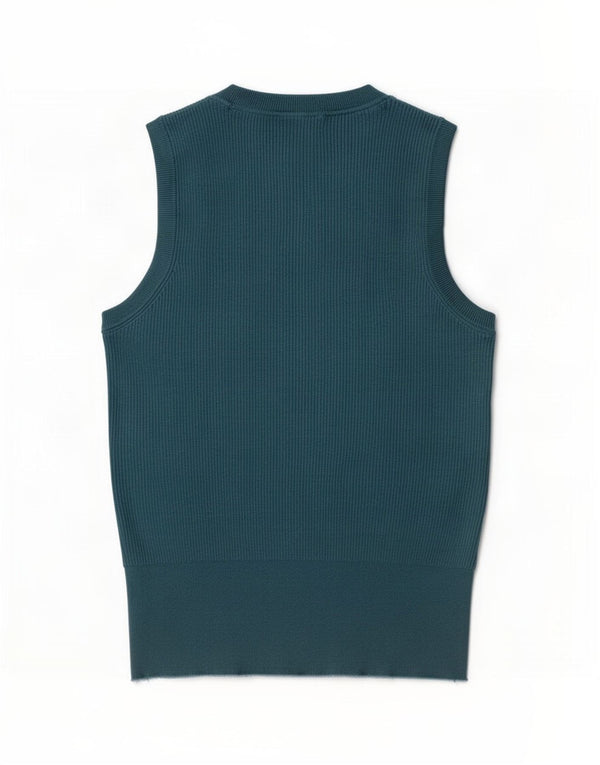 Marks & Spencer Womens Vest Tank Top UK 16 Large Blue Viscose