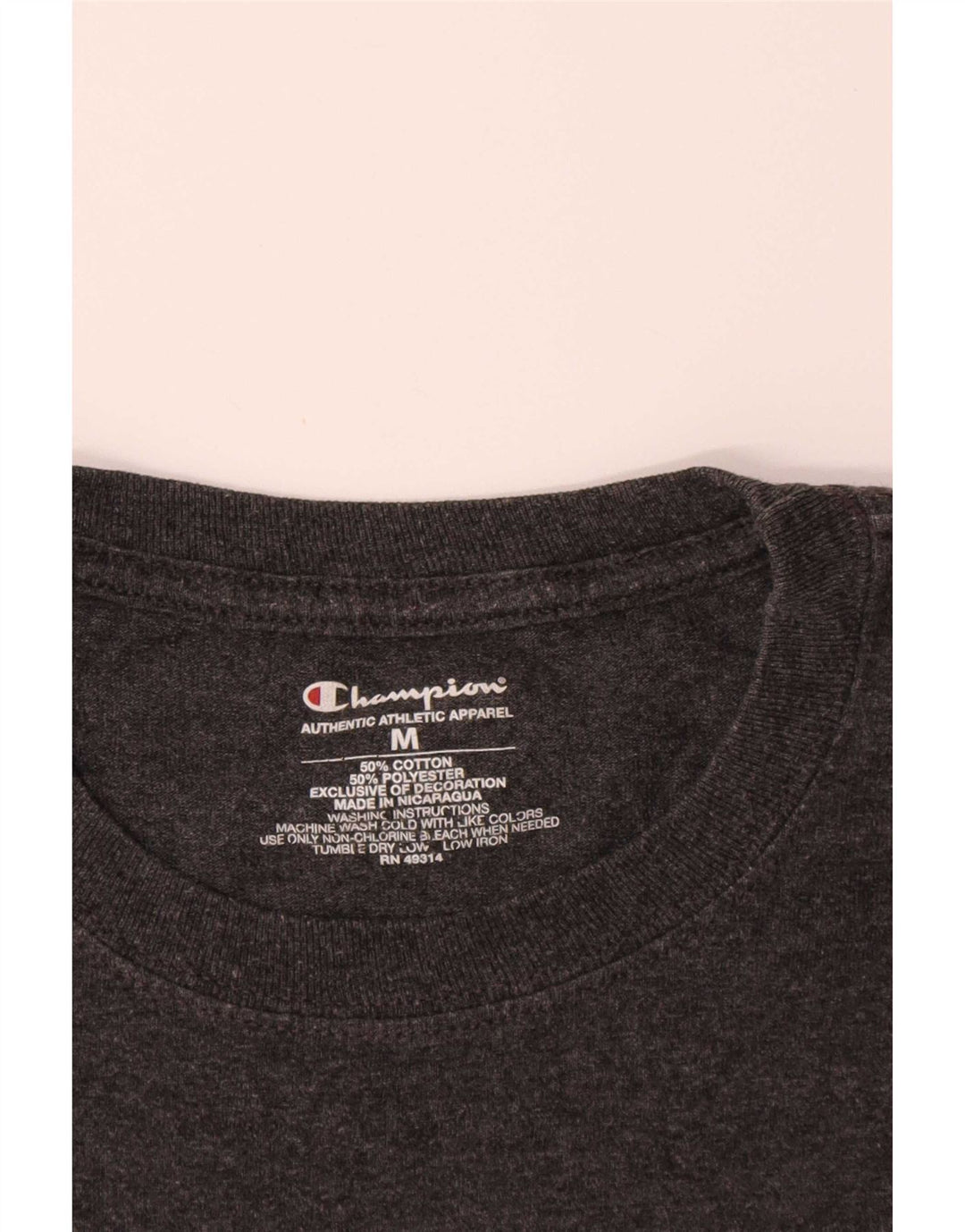Tricou grafic pentru bărbați Champion Boston College Top din bumbac gri mediu