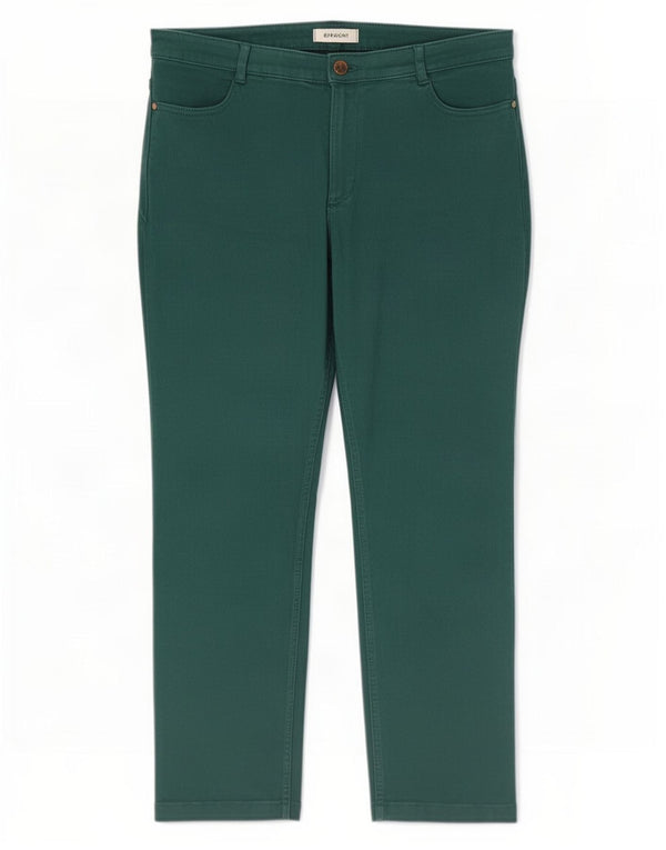 Pantaloni casual drepti pentru femei Marks & Spencer UK 16 Large W34 L27 Green