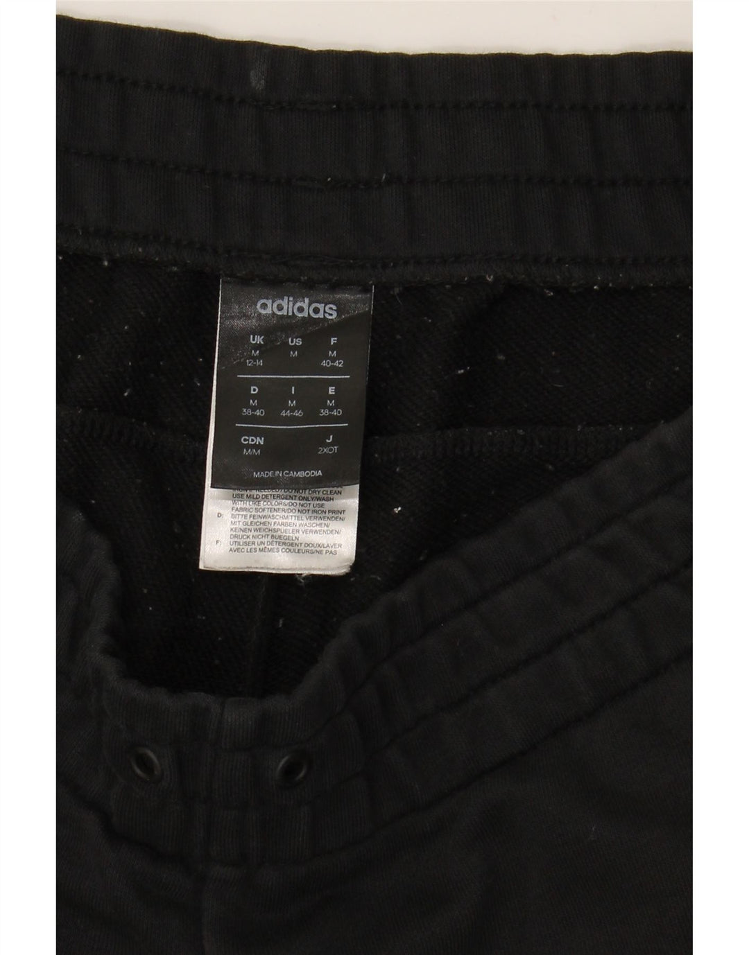 Pantaloni de trening grafic pentru femei ADIDAS Pantaloni de jogging UK 12/14 Medium Black