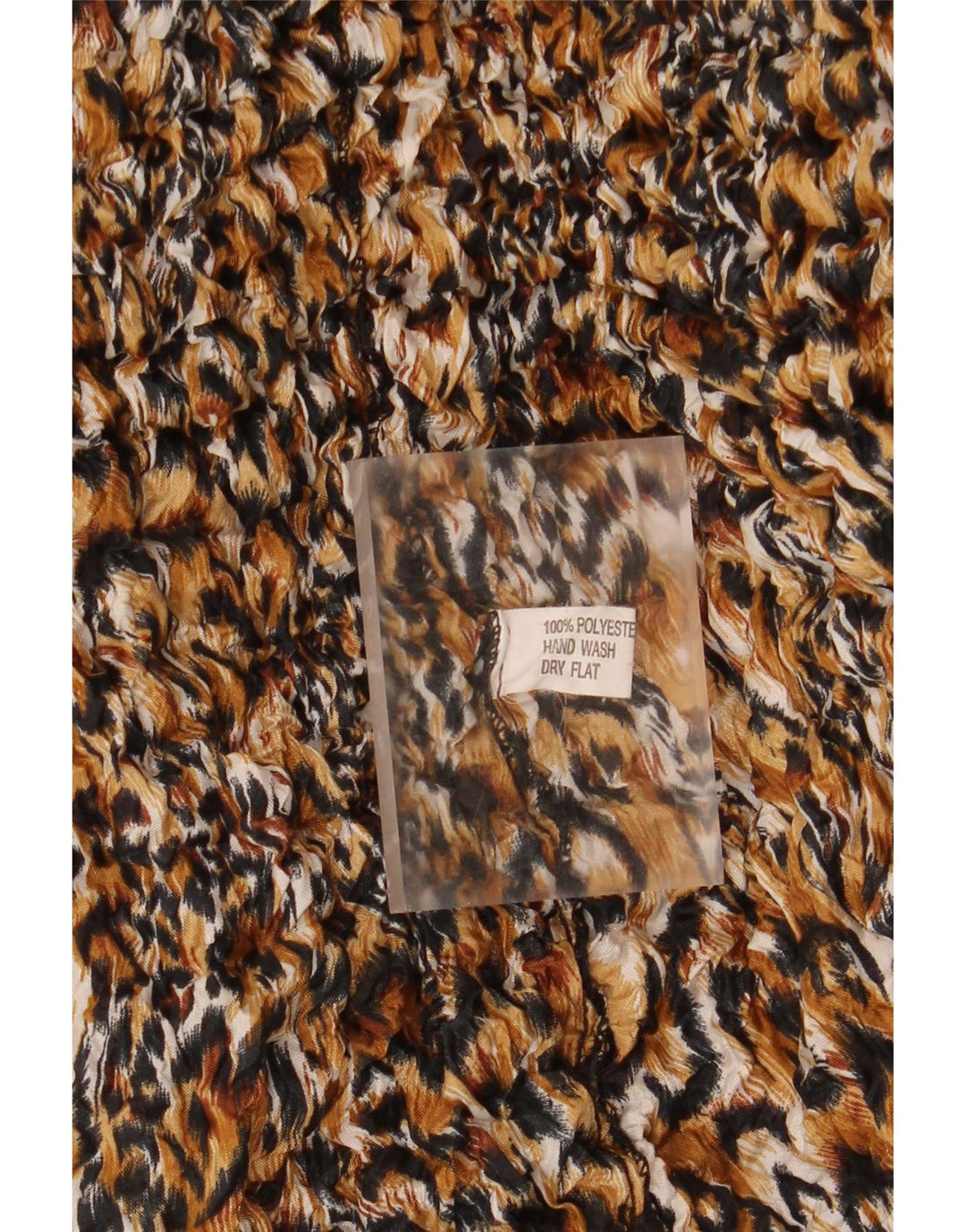 Bluză Vintage pentru femei UK 14 Medium Multicolor Animal Print Poliester