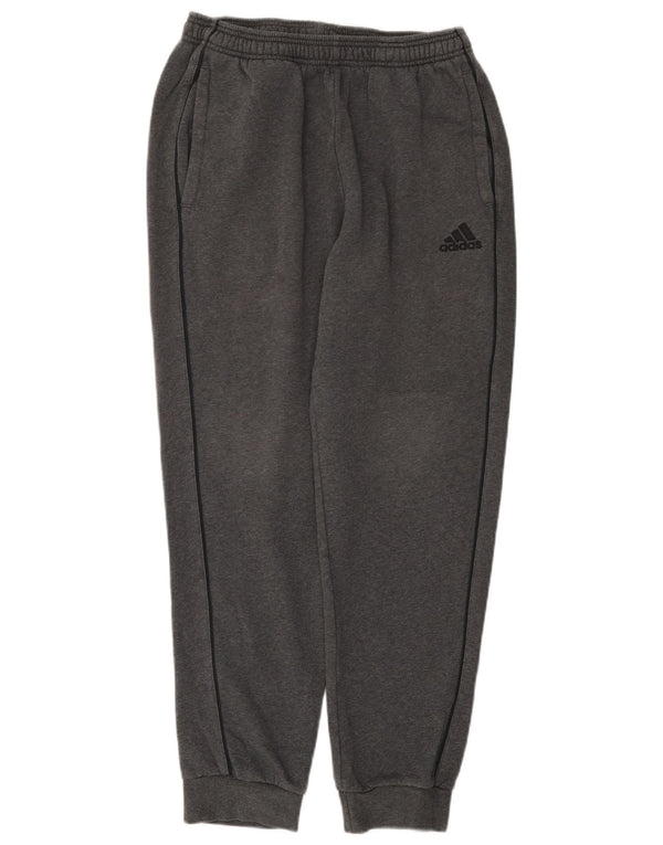 Adidas Mens Tracksuit Trousers Joggers Large  Grey Flecked Cotton