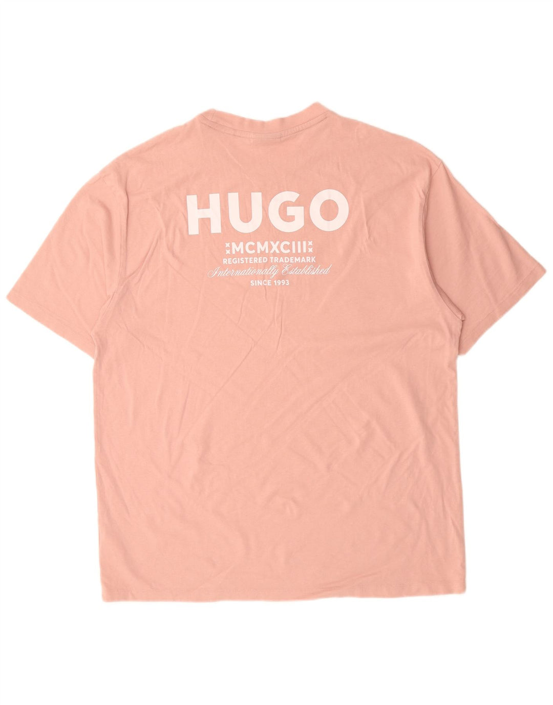 Tricou grafic pentru bărbați HUGO BOSS Top XL bumbac roz