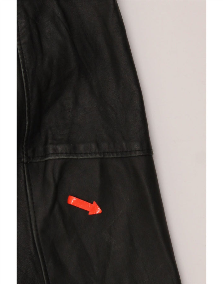 Jachetă Blazer pentru bărbați cu 3 nasturi Bizzarro IT 54 2XL din piele neagră