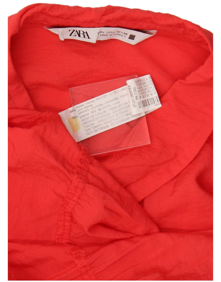 Rochie de bază pentru femei Zara UK 16, mare portocaliu, viscoză