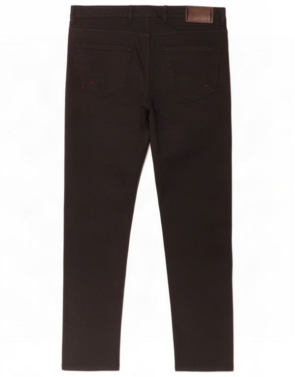 Zara Pantaloni casual drepti pentru bărbați EU 46 XL W36 L31 Bumbac negru