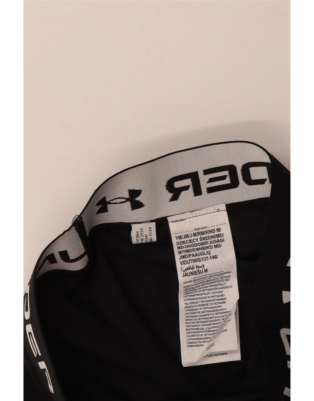 Leggings grafic pentru fete UNDER ARMOUR 9-10 ani Poliester negru mediu