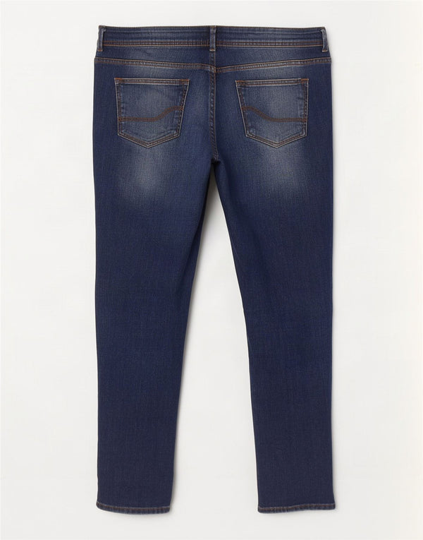 Fat Face Blugi subțiri pentru femei UK 14 Large W38 L27 Blue