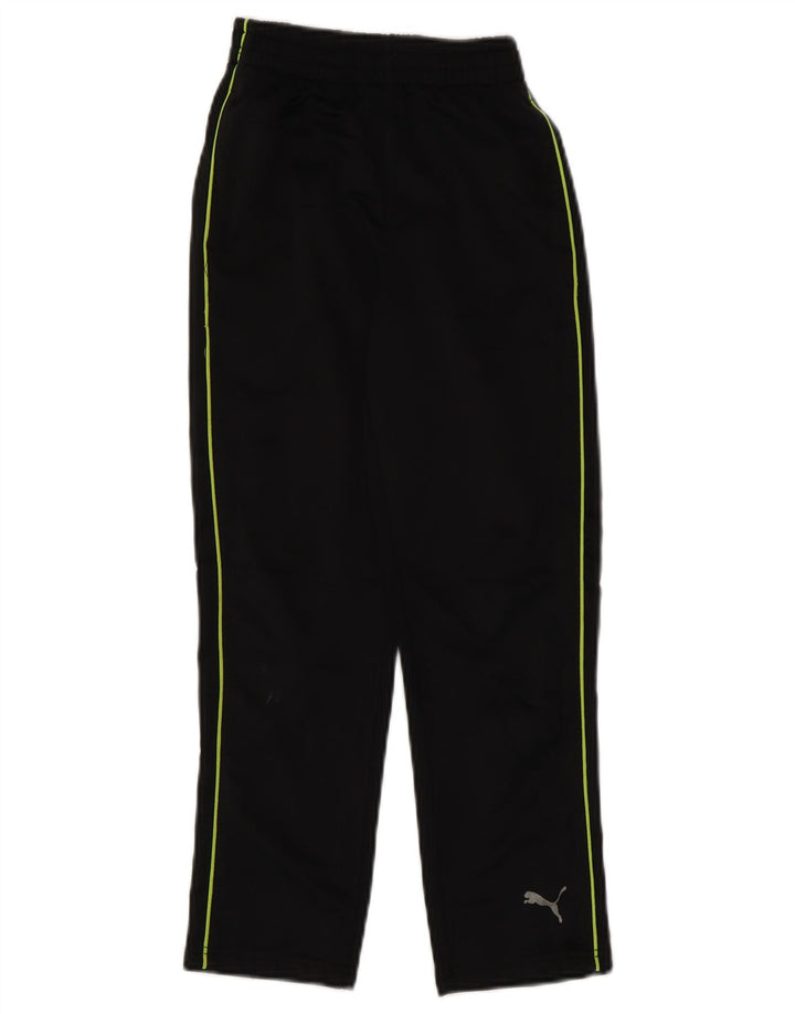 Pantaloni de trening Puma pentru băieți 7-8 ani, mediu negru, poliester color bloc