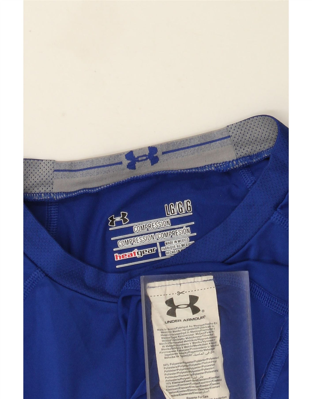Under Armour pentru bărbați Heat Gear Graphic Top cu mânecă lungă, mare, albastru, poliester