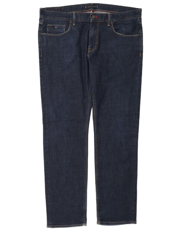 Blugi drepti stretch pentru bărbați Tommy Hilfiger Denton W38 L32 Bumbac bleumarin