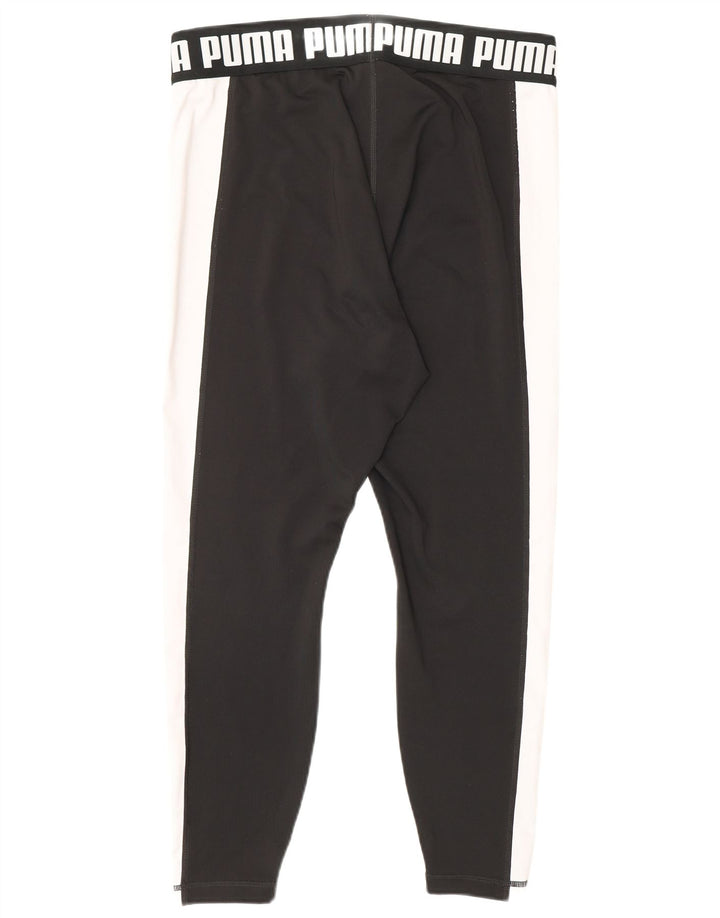 Leggings cu grafică Puma pentru femei UK 16 Sport mare din poliester negru