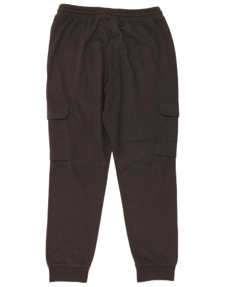 Pantaloni de trening Adidas pentru bărbați Cargo Pantaloni de jogging, bumbac mediu negru