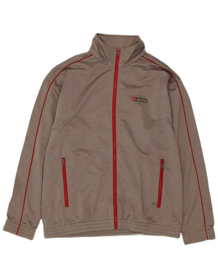 Trening pentru bărbați Lotto Top Jachetă mare Kaki Poliester