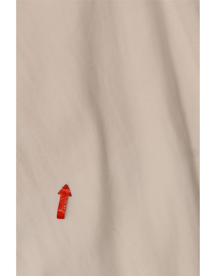 Pantaloni Chino Drepți Cos, Bumbac Alb Mediu