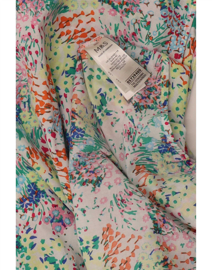 Rochie Maxi pentru femei Marks & Spencer UK 14 mare, multicoloră, florală