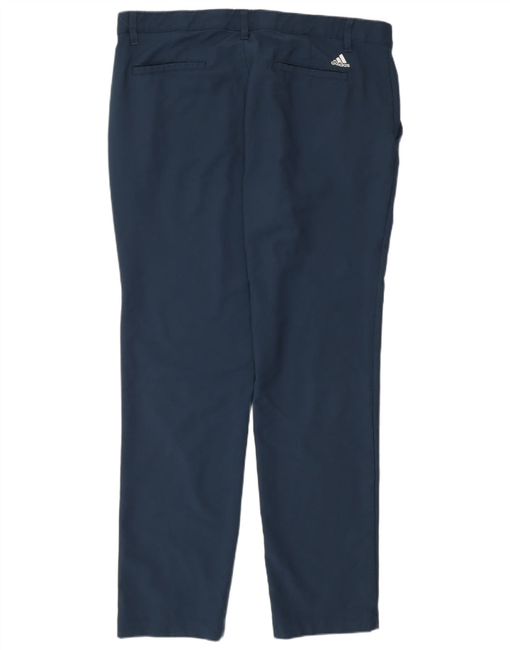 Pantaloni chino slim pentru bărbați Adidas W36 L32 poliester bleumarin