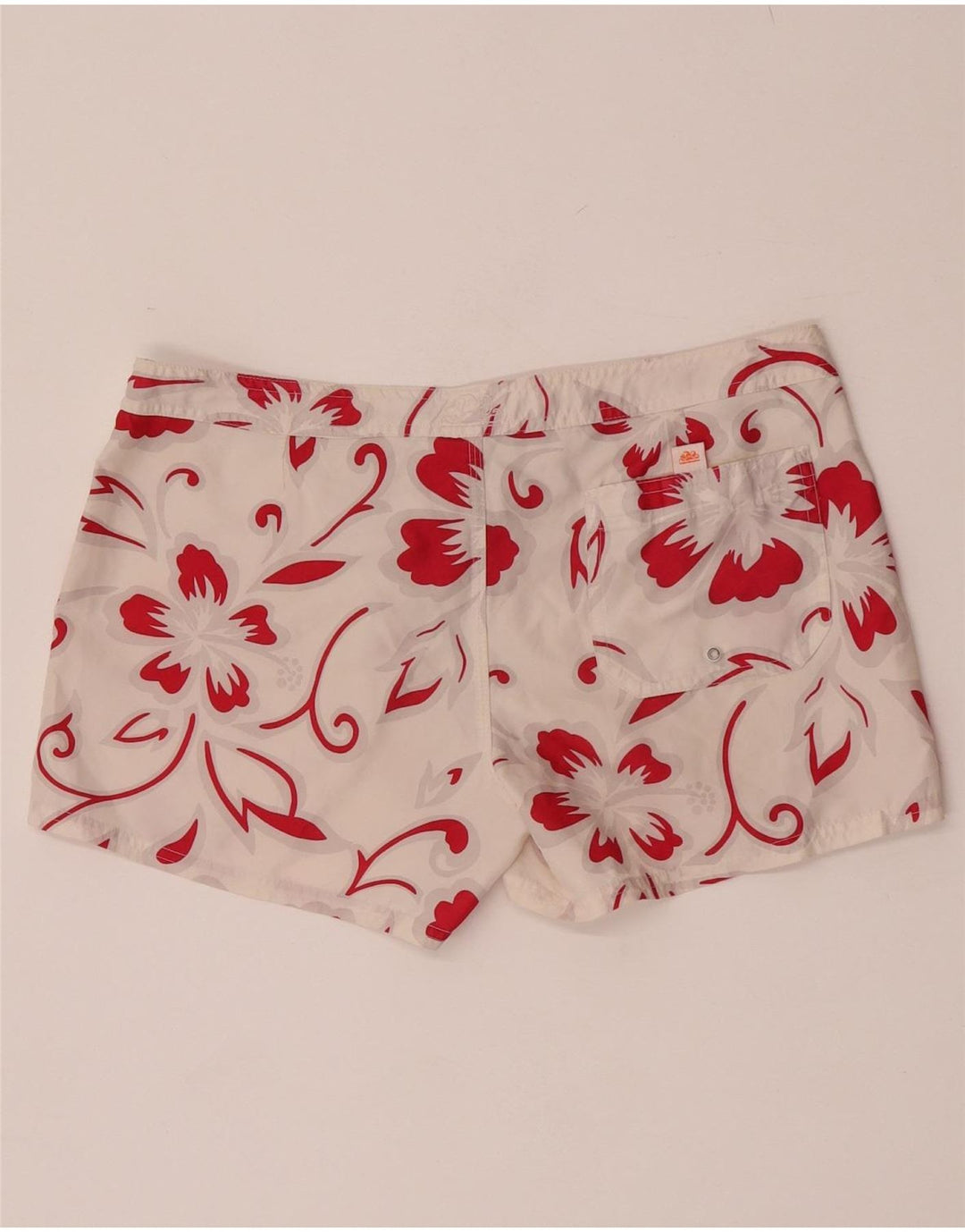 Sundek Pantaloni scurti de înot pentru femei US 8 Medium White Floral Poliester