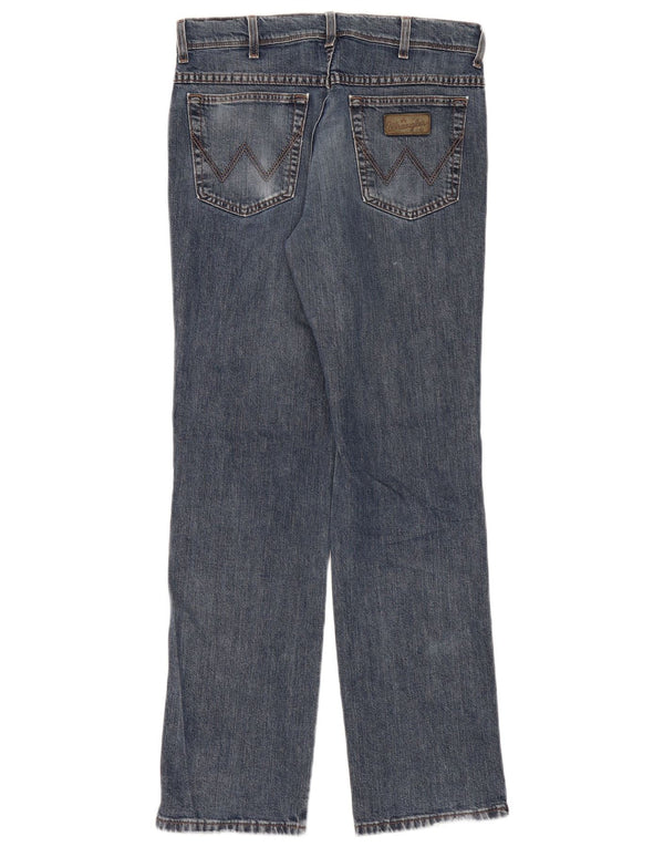Blugi drepte stretch pentru bărbați Wrangler Texas W34 L34 Bumbac albastru