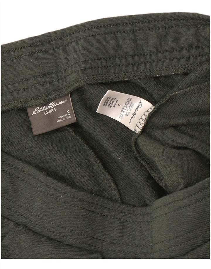 EDDIE BAUER Pantaloni de trening pentru femei Joggeri UK 10 Poliester kaki mic