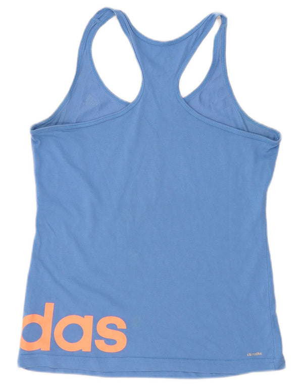 Adidas Climalite Graphic Vest Top pentru femei UK 12/14 Medium Blue