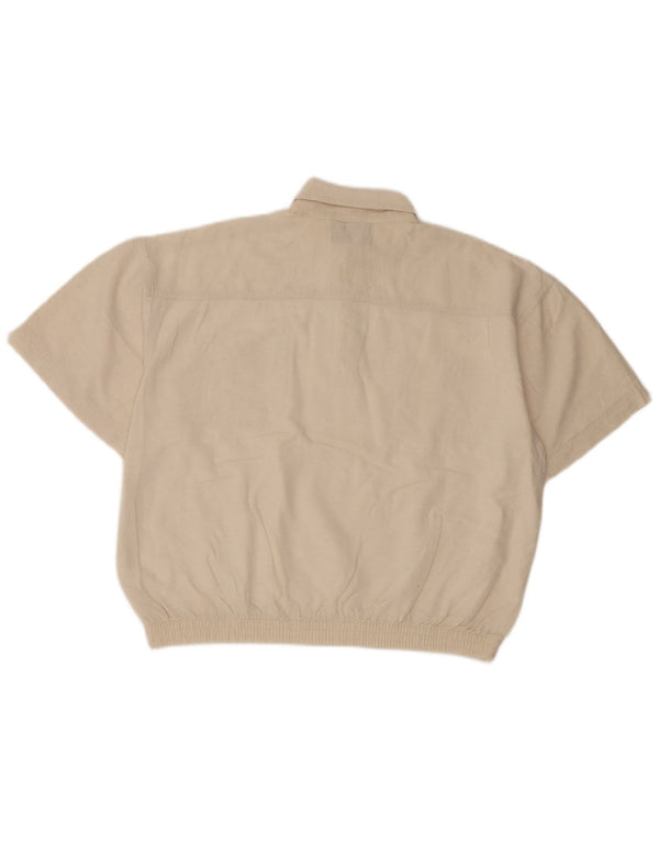 Cămașă vintage cu mânecă scurtă pentru bărbați IT 50 Medium Off White Classic