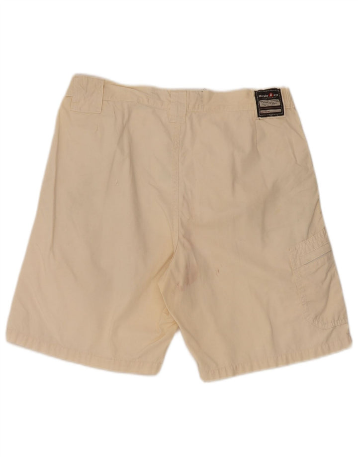 Pantaloni scurți cargo pentru bărbați Murphy & Nye W33, bumbac mediu alb