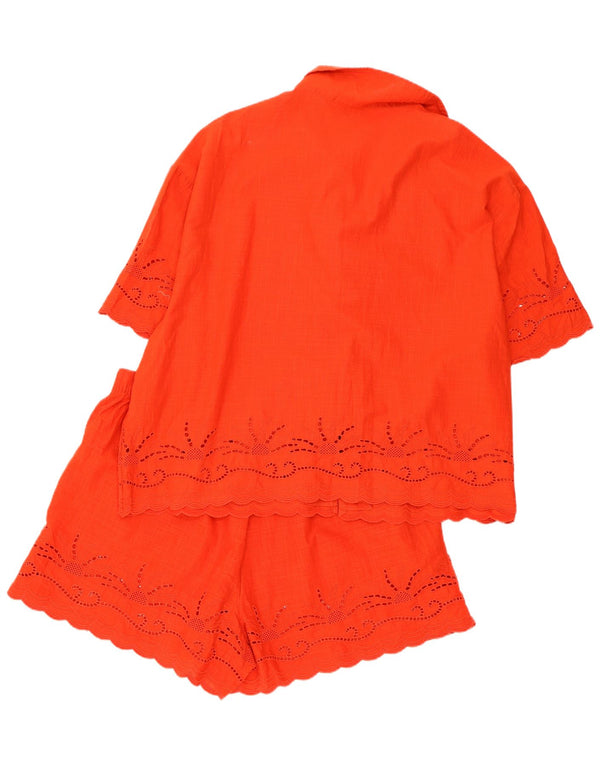Marks & Spencer Set supradimensionat 2 piese pentru femei UK 16 Large W34 Orange Bumbac