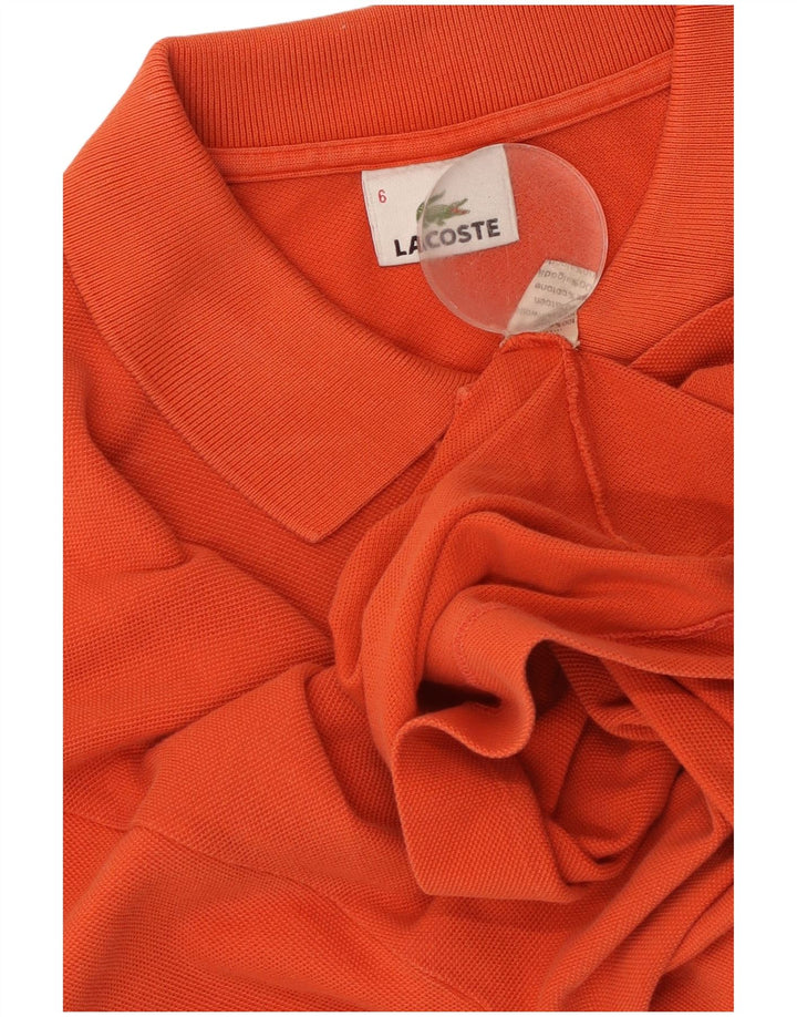 Tricou polo Lacoste pentru bărbați mărimea 6 XL bumbac portocaliu