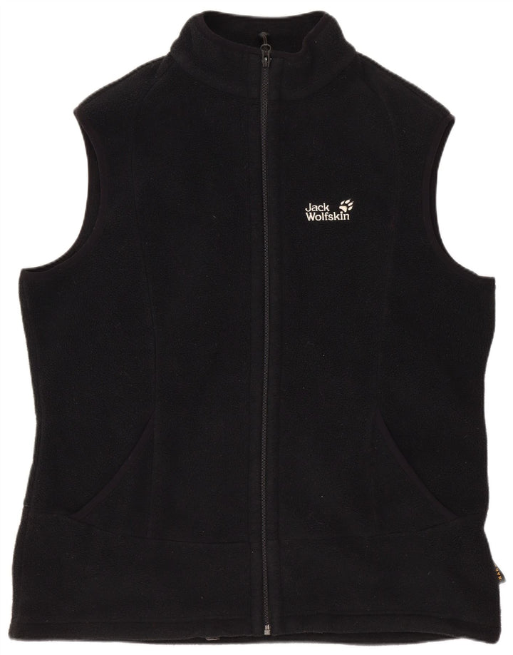 Gilet Jack Wolfskin pentru femei, UK 18/20 XL, poliester negru