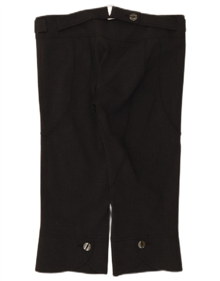 Patrizia Pepe Pantaloni Capri Femei IT 42 Medium W30 L19 Gri Lână