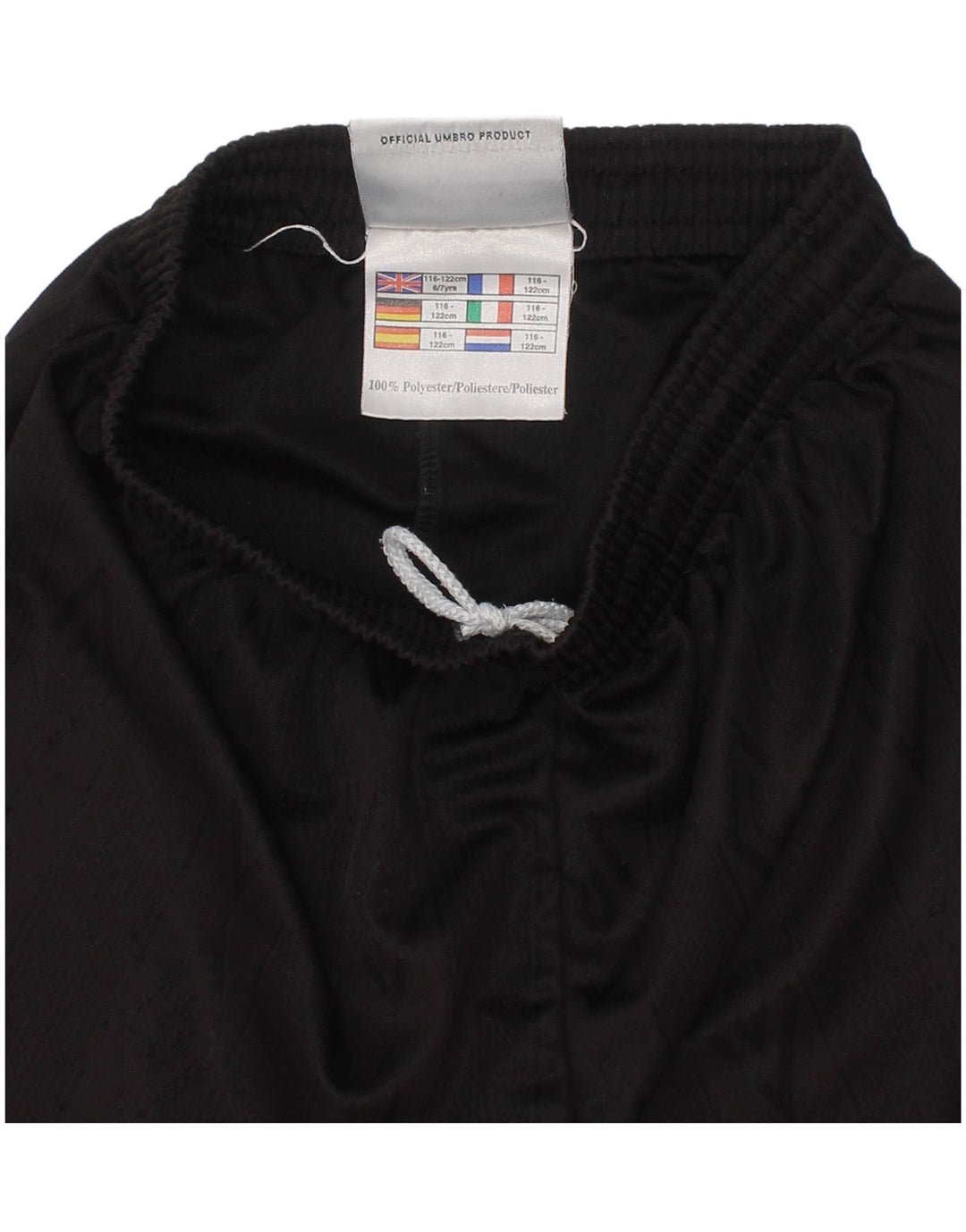 UMBRO Pantaloni Sportivi Băieți 6-7 Ani Negru Poliester