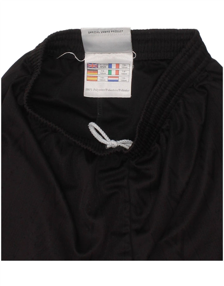 UMBRO Pantaloni Sportivi Băieți 6-7 Ani Negru Poliester