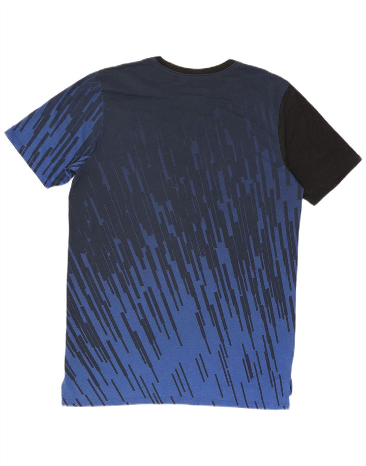 Tricou Nike Dri Fit pentru bărbați Top Mediu Albastru Poliester Colorblock