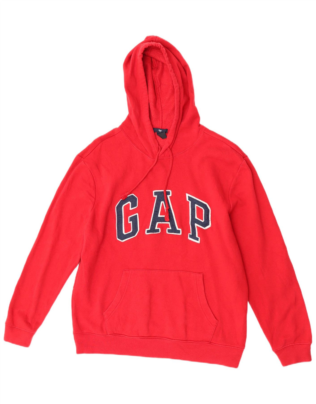 Gap Pulover supradimensionat cu glugă cu grafic pentru femei UK 14 Bumbac roșu mediu