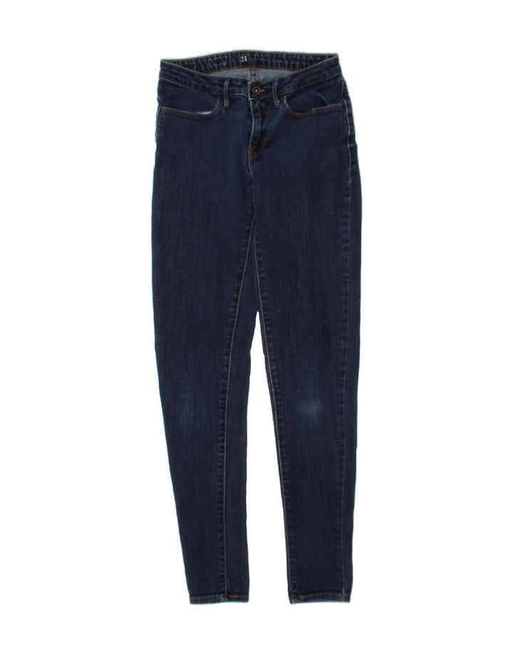 LEVI'S Womens Skinny Jeans W24 L28 Blue Cotton Vintage Levi's and Second-Hand Levi's from Messina Hembry 