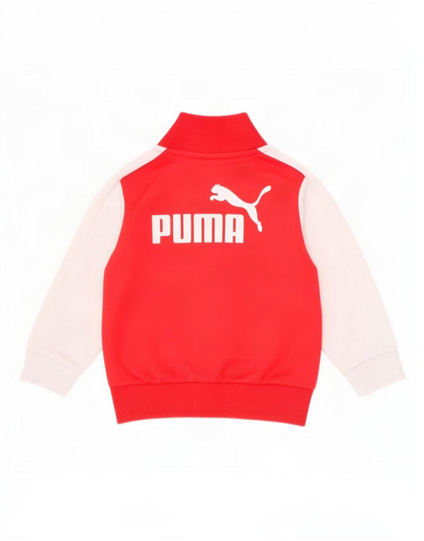 Jachetă de top pentru trening cu grafic Puma Baby Boys 6-9 luni, roșu colorblock