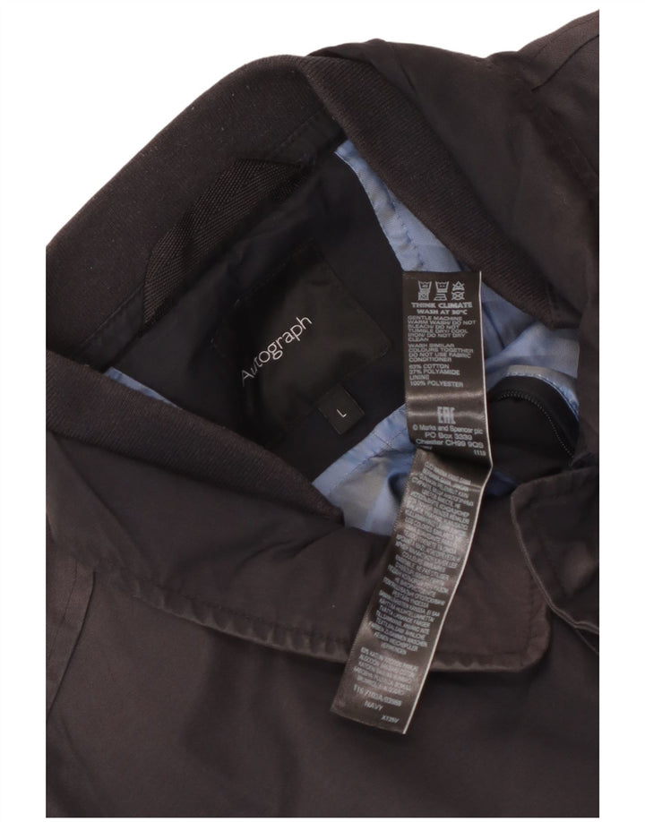Jachetă pentru bărbați Marks & Spencer Autograph Utility UK 40 mare bumbac bleumarin