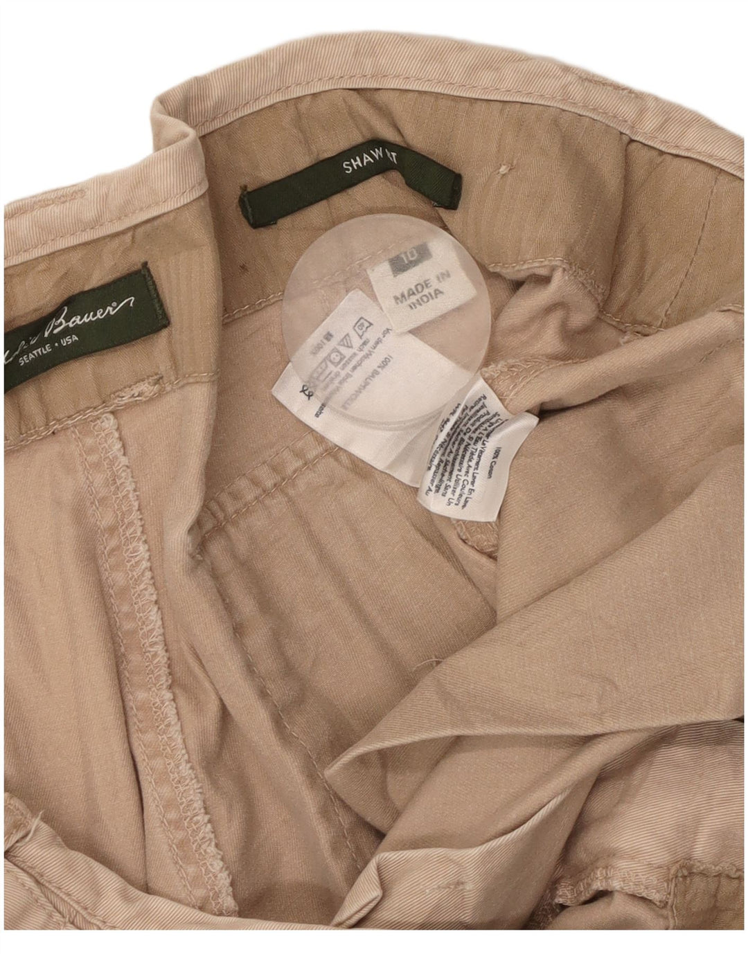 EDDIE BAUER Pantaloni casual Shaw Fit pentru femei US 10 Large W36 L31 Bej