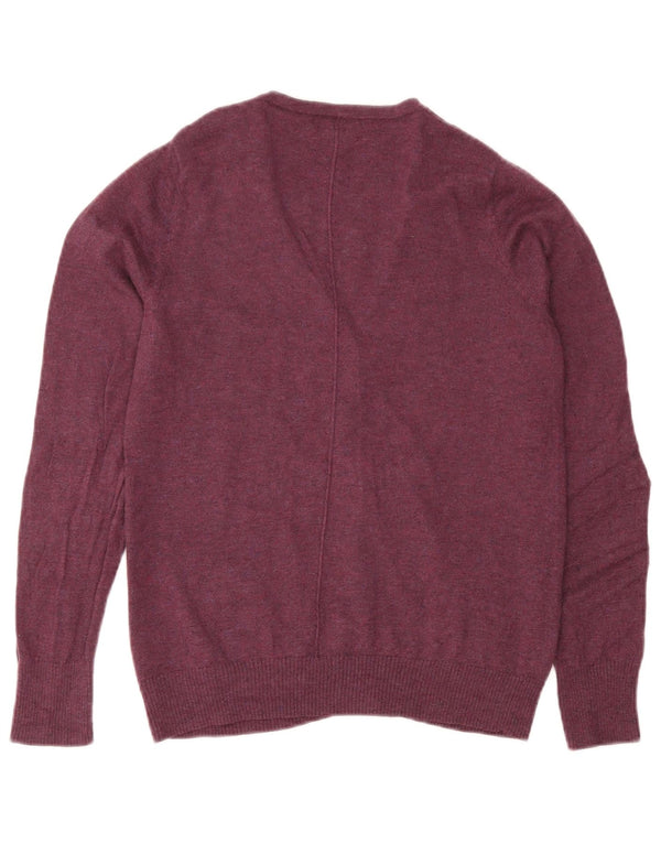 Pulover cardigan pentru femei Fat Face UK 12 Medium Burgundy Lână