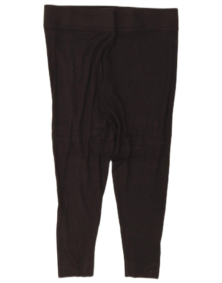 Leggings Capri pentru femei Marks & Spencer UK 18 XL, viscoză neagră