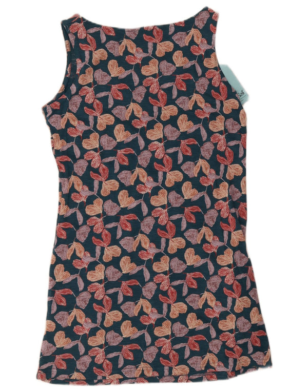 Rochie A-Line pentru femei Weird Fish fără mâneci UK 14 Medium Multicolor Floral