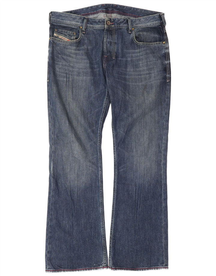 DIESEL Blugi Bootcut Bărbați W36 L34 Bumbac Albastru